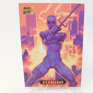 1994 Fleer Marvel Masterpieces Elektra #34 Hildebrandt Brothers Vintage (b1)